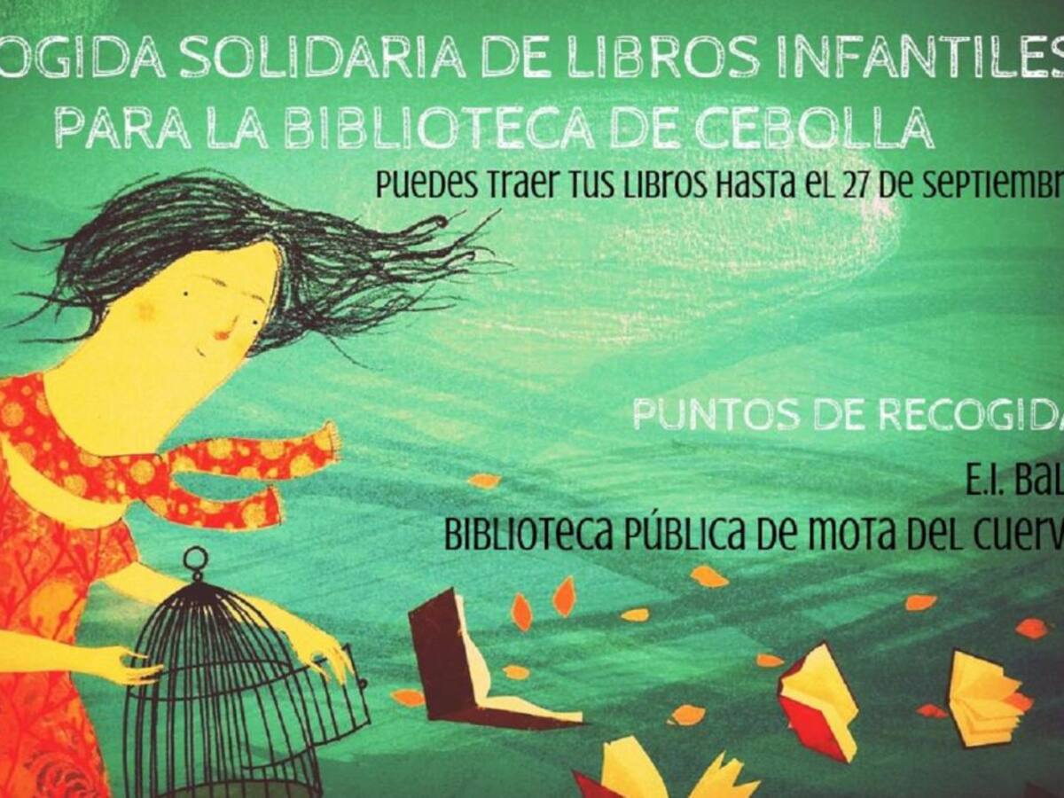 Recogen libros infantiles y juveniles en Mota del Cuervo para donarlos a Cebolla
