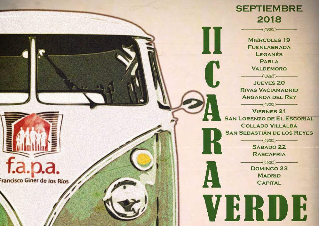 Cartel de la II Caravana Verde