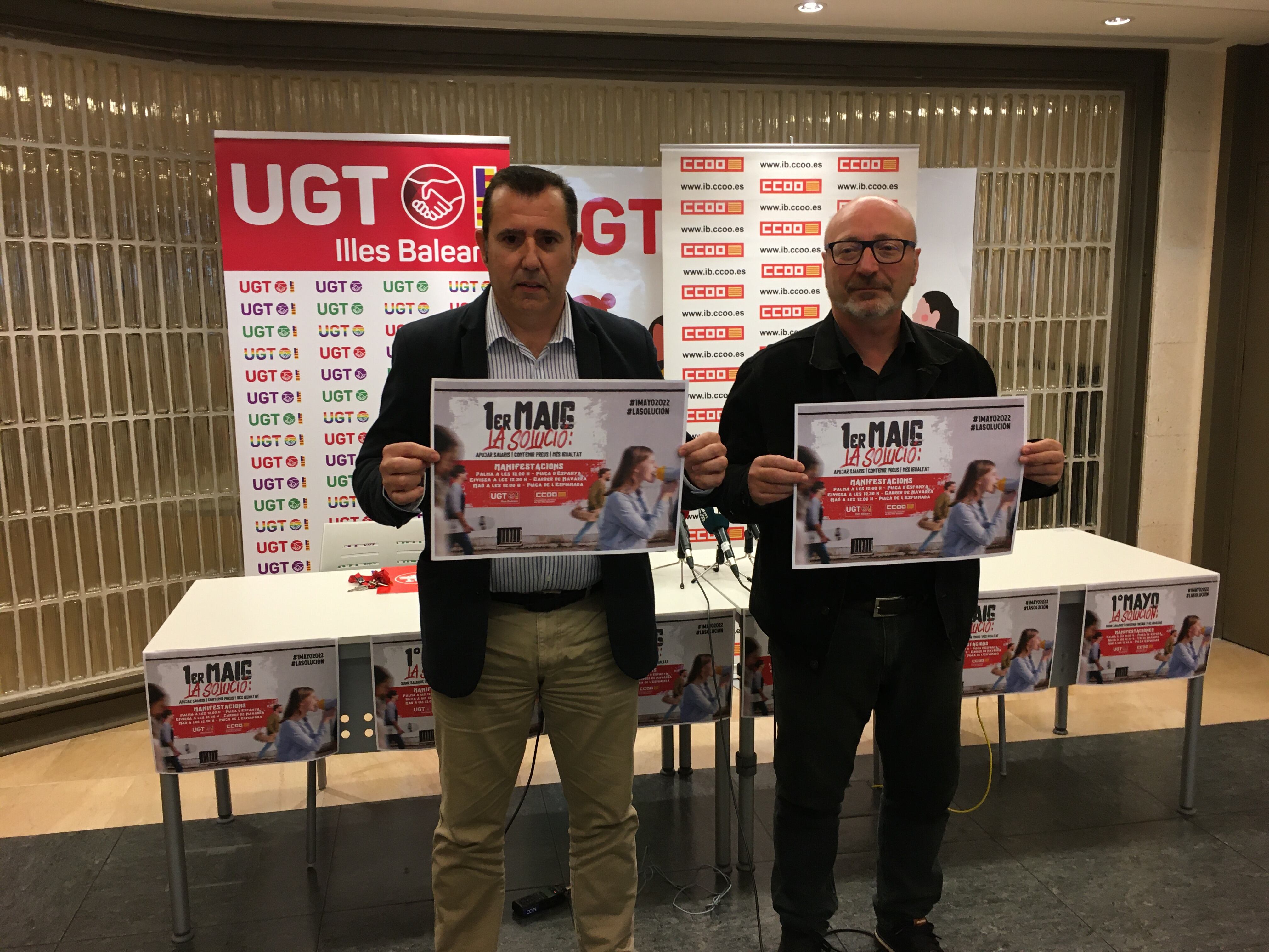 Sindicatos UGT y CCOO Baleares 1 Mayo