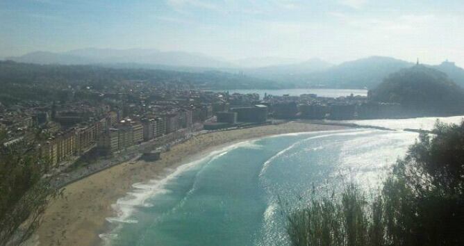 Playa de la zurriola- San Sebastián