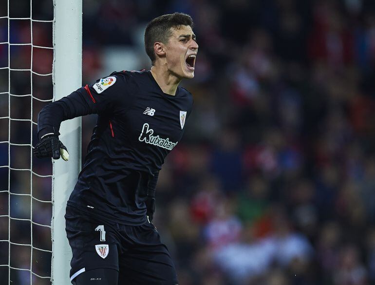 Kepa, durante un partido con el Athletic