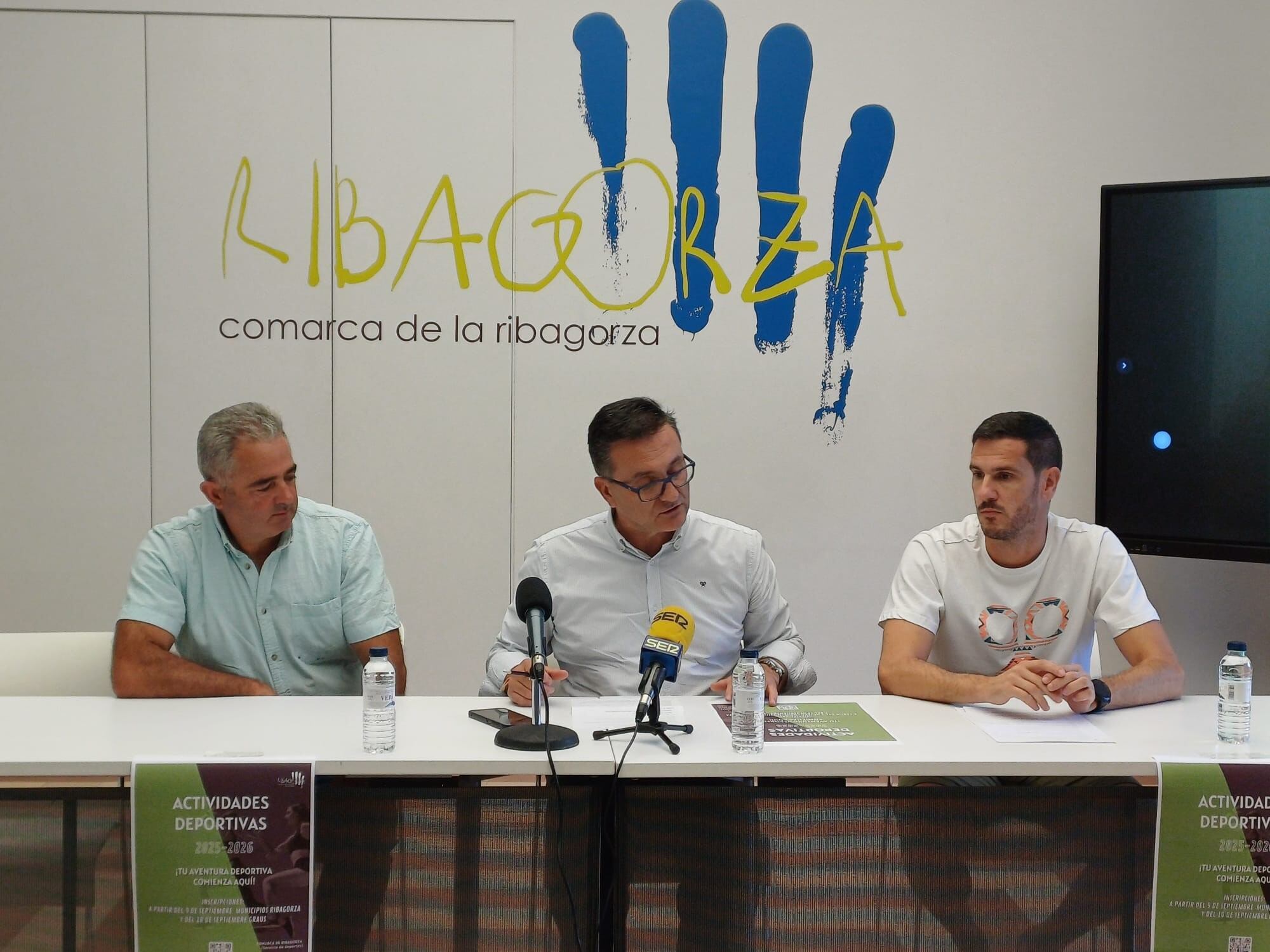 Manuel Santos, Roque Vicente y Marcos Salamero en la presentación. Foto: Elena Fortuño