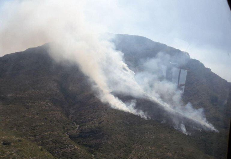 Incendio en el Montg&oacute;