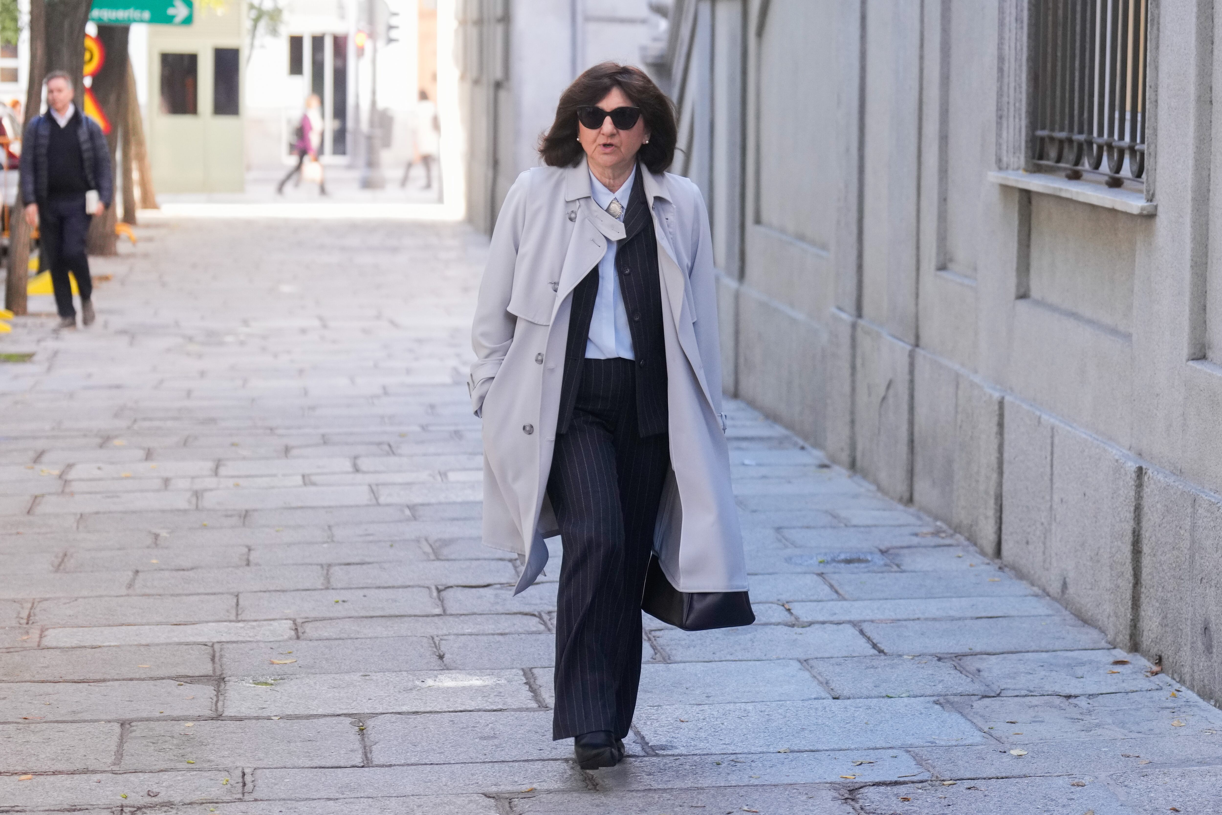 La fiscal superior de Madrid, Almudena Lastra de Inés, a su llegada al Tribunal Supremo
