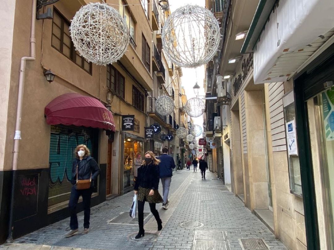 Comercios del centro de Palma.