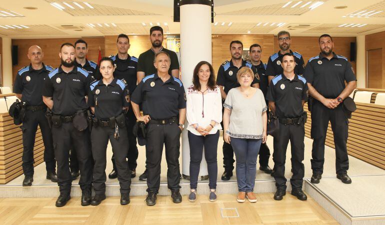 Los nueve agentes se han incorporado ya al cuerpo de Policía Local