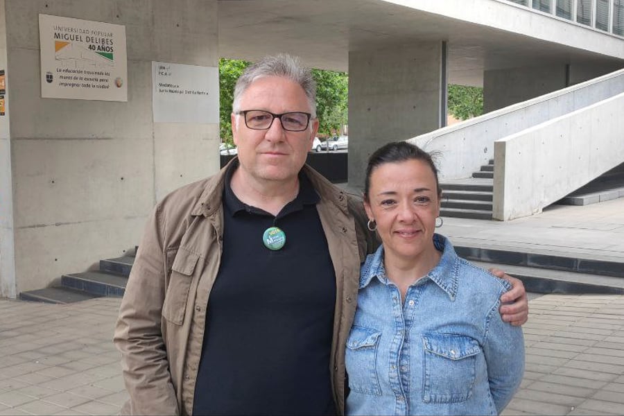 Mariano Cañas y Ángela Millán, candidatos a las alcaldías de Alcobendas y San Sebastián de los Reyes por Más Madrid