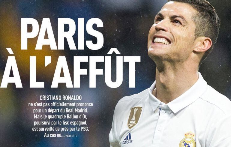 La portada de L&#039;Equip en la que se habla de Cristiano Ronaldo y el PSG