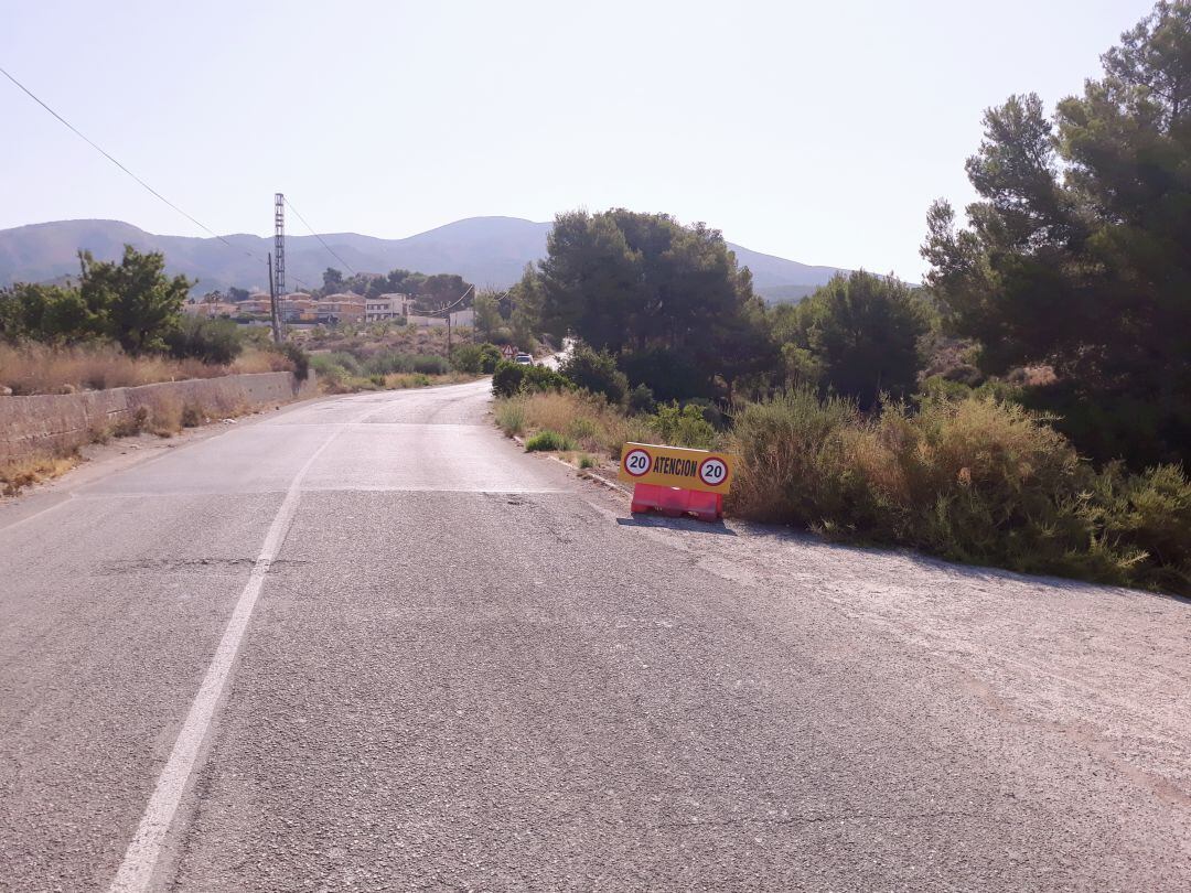 Camino de acceso a la Loma Badá 