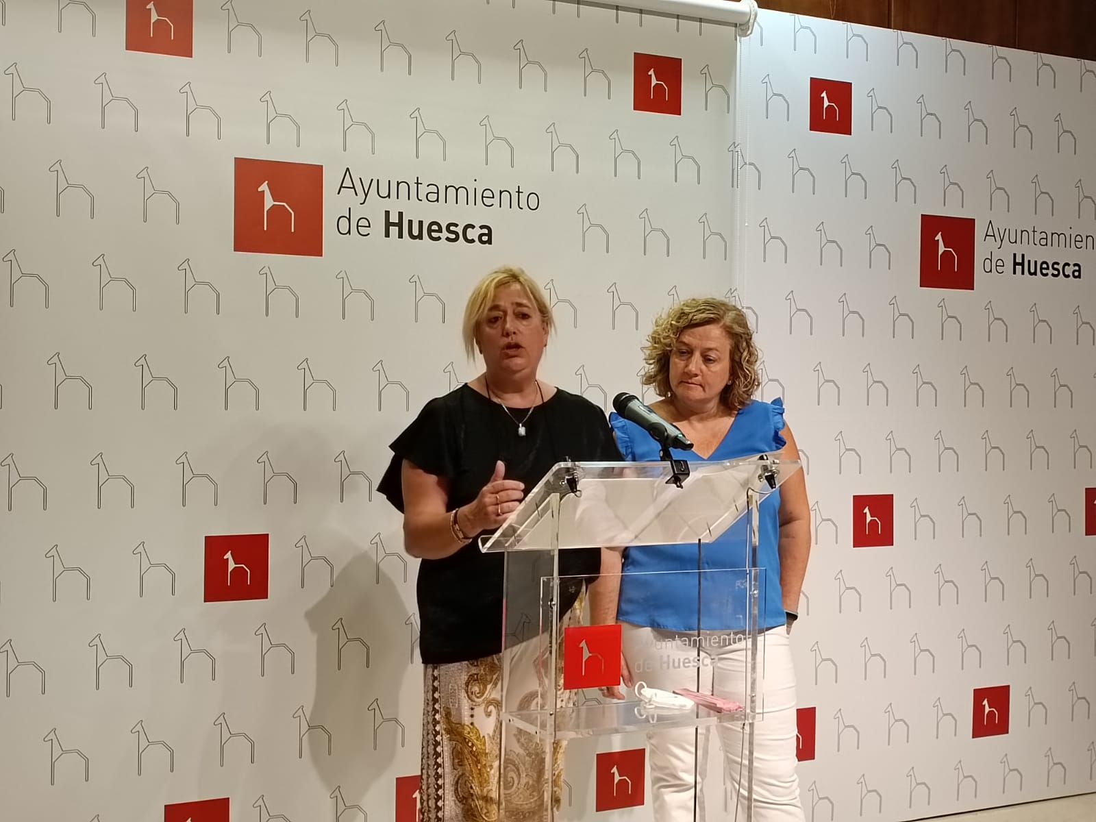 Rosa Gerbás y Sonia Blanco