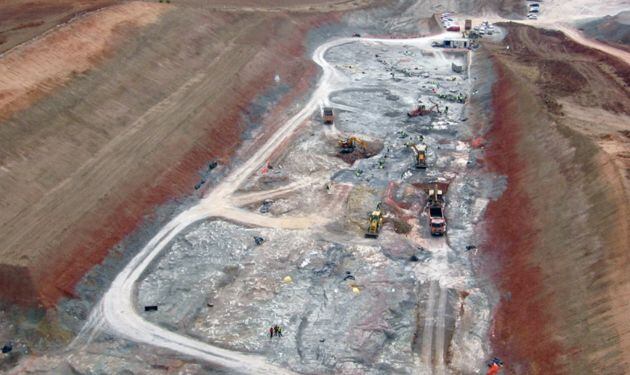 Yacimiento de Lo Hueco en Fuentes, (Cuenca), durante su excavación en 2007.