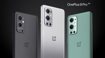 OnePlus 9 Pro en toda la gama de colores disponibles.