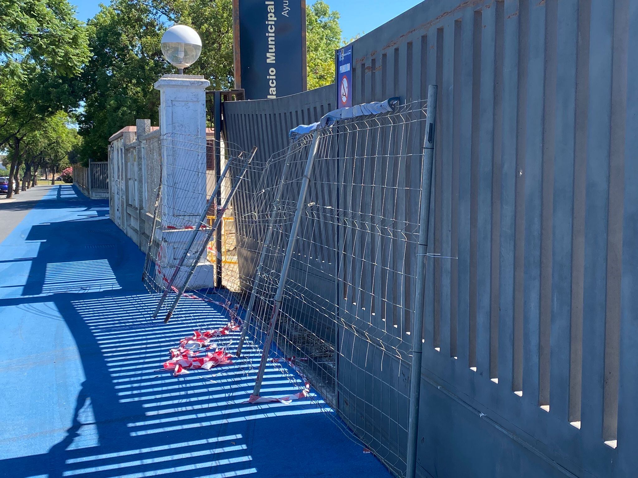 Una de las imagenes que envía el Grupo socialista en la denuncia