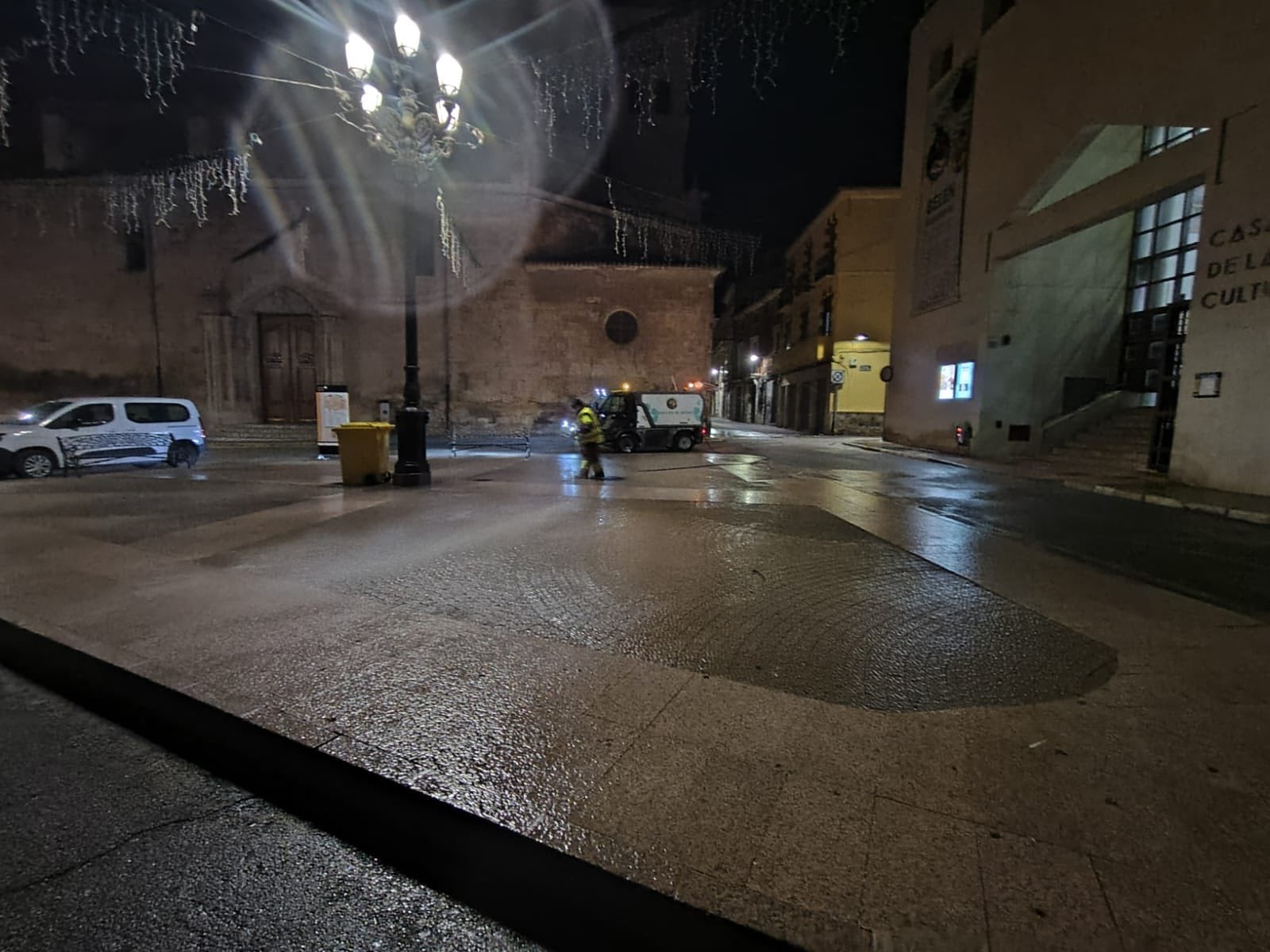 Limpieza en la zona centro