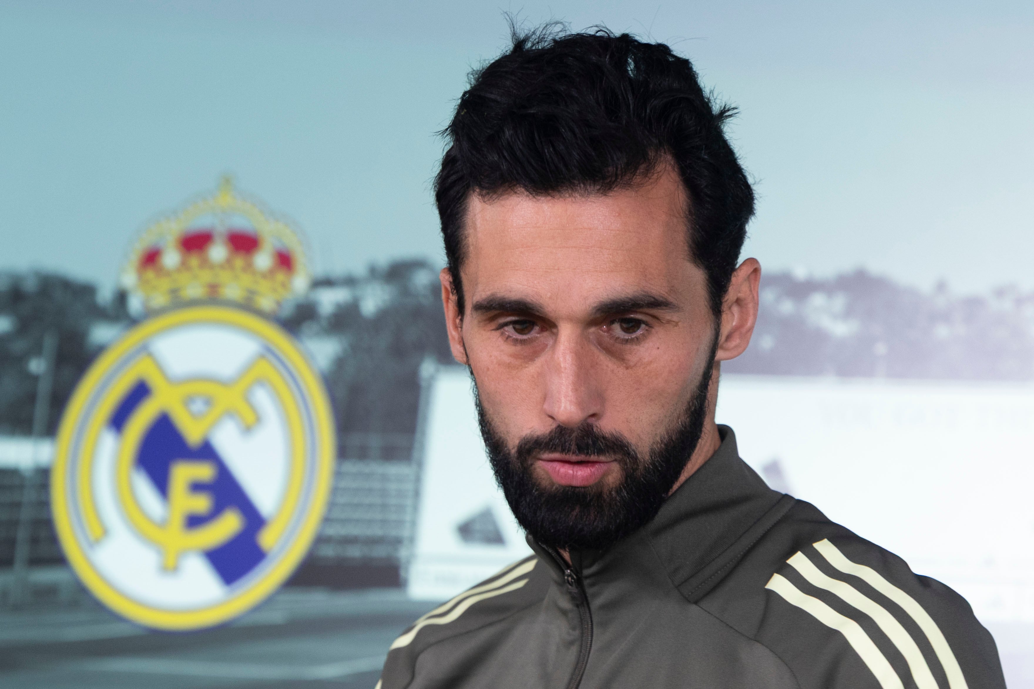 El técnico del Real Madrid, Álvaro Arbeloa, durante la rueda de prensa previa al partido de liga ante el Levante
