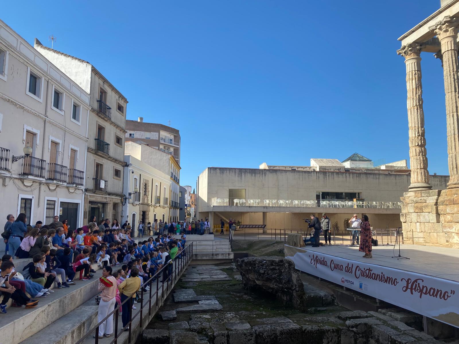 Cuentacuentos en el Templo de Diana