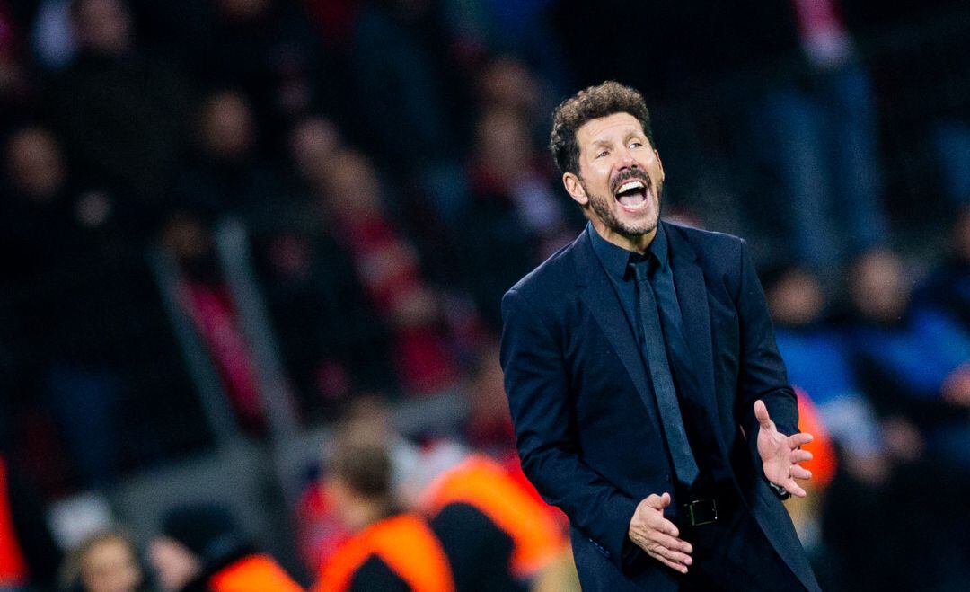 Diego Pablo Simeone, en un partido de la Champions esta temporada.