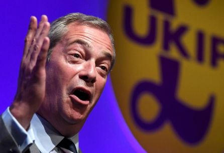 Nigel Farage, lider del Partido UKIP