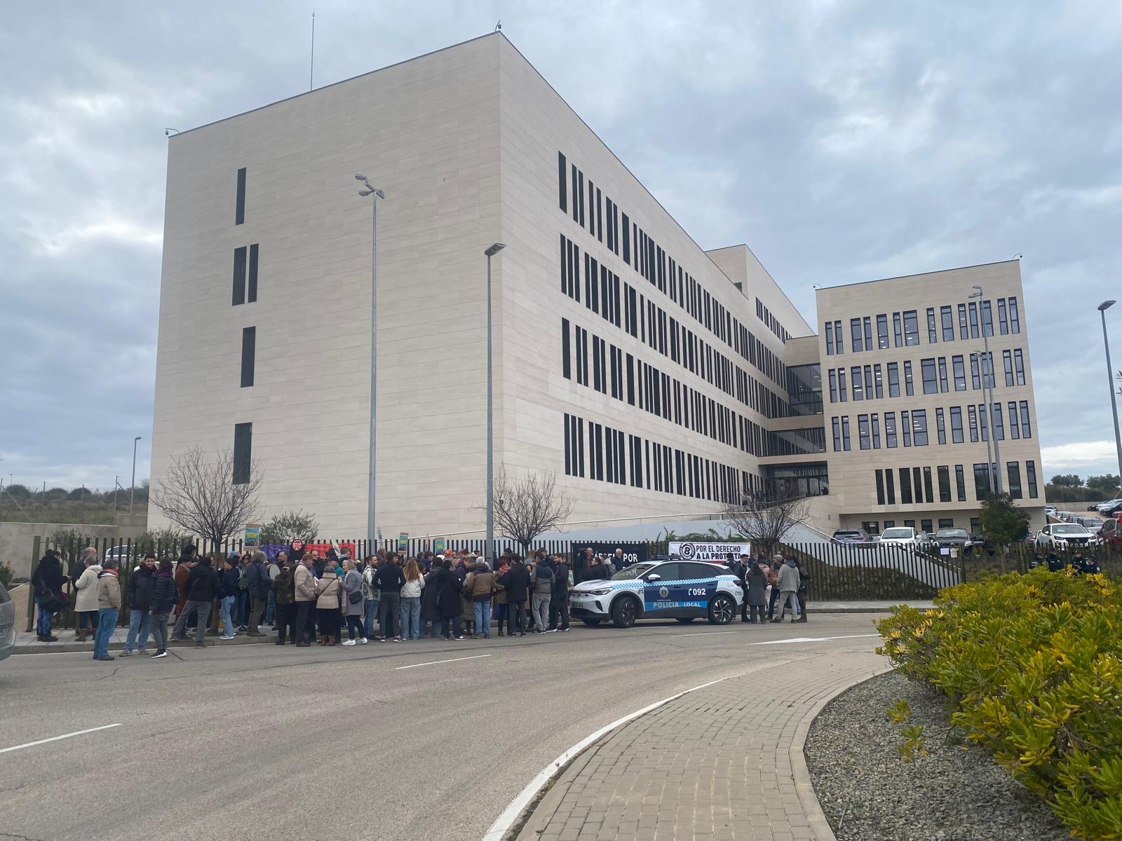 Protesta #8CaixaBank en los juzgados de Guadalajara