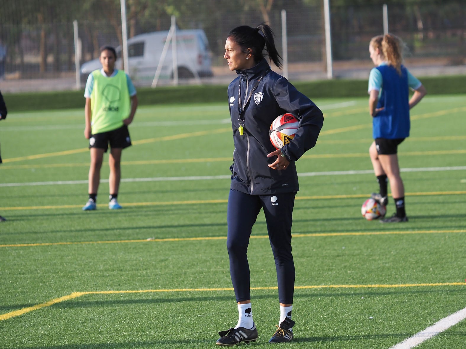 Vero Rodríguez, entrenadora de la SD Huesca Femenino