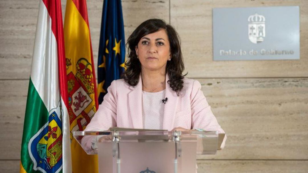 Concha Andreu en el momento de su intervención.