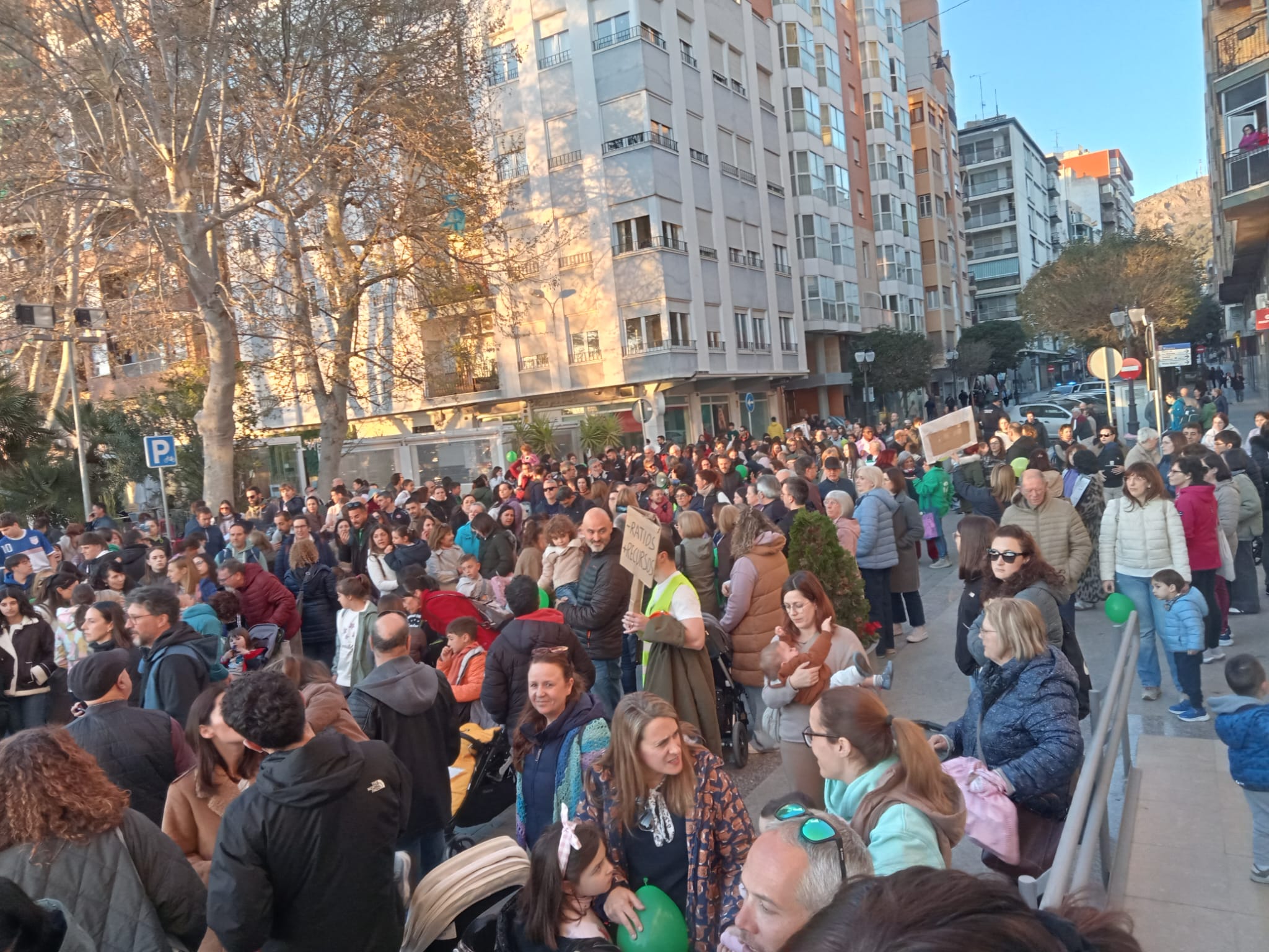 Manifestación en Villena
