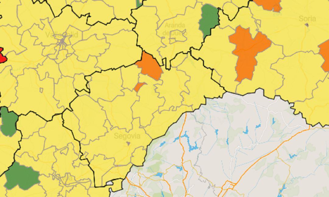 Ninguna Zona Básica de Salud de Segovia está libre de contagios en los últimos siete días
