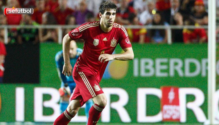 Javi Martínez, durante un partido con la Selección