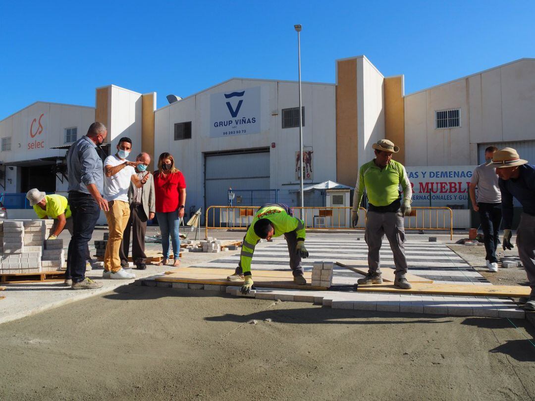 Obras en el Polígono Industrial de Miramar 