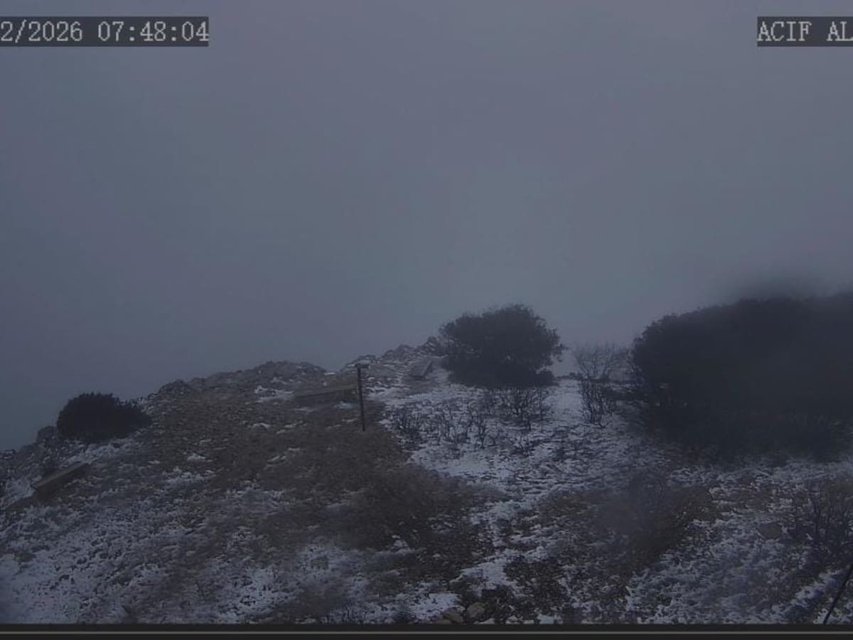 La nieve regresa a la Font Roja