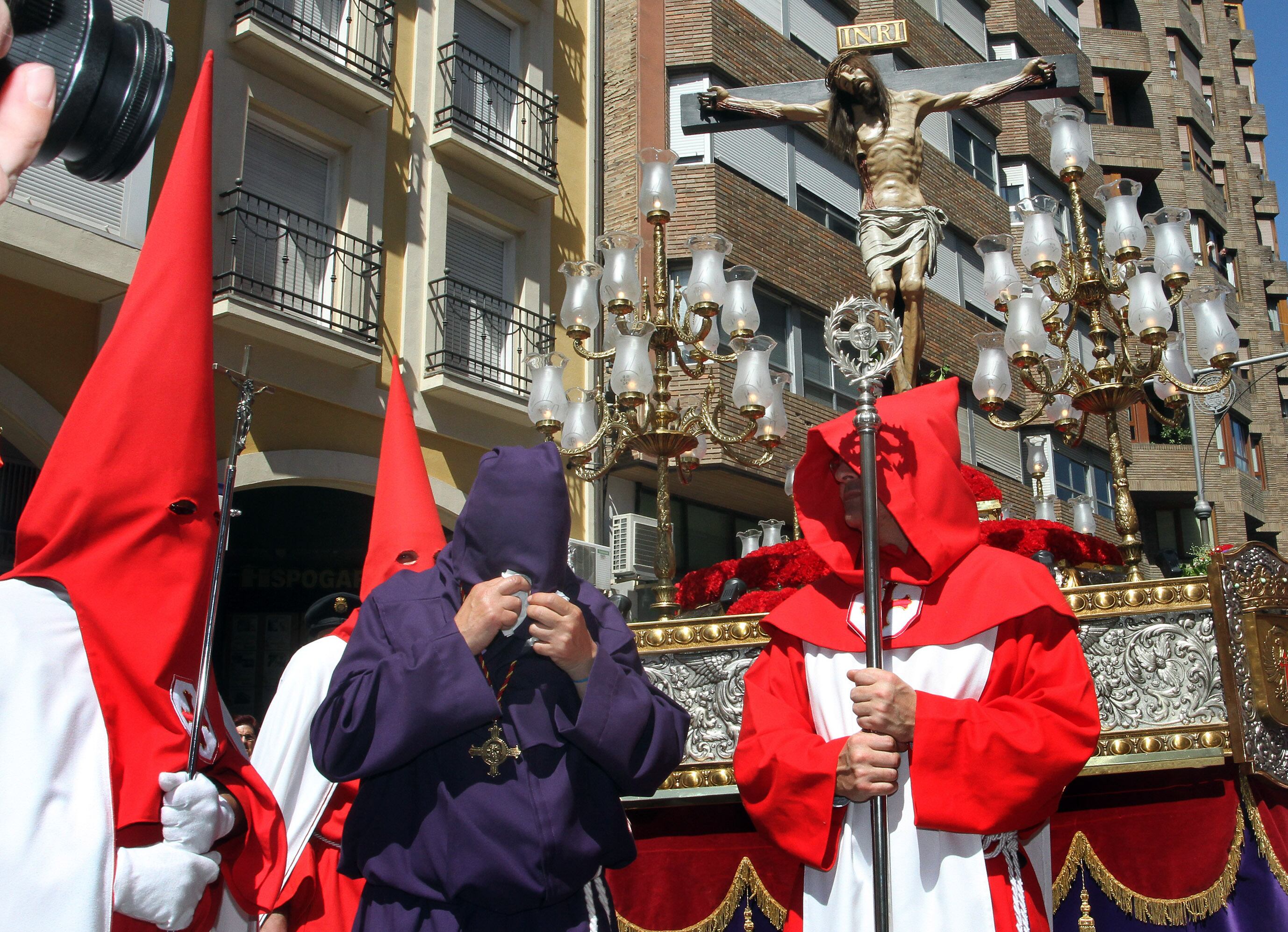 Imagen del último preso indultado en la Semana Santa de Palencia en 2014