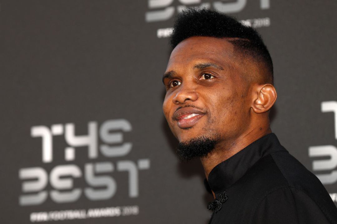 Samuel Eto&#039;o acude a la gala de los premios &#039;The Best&#039;