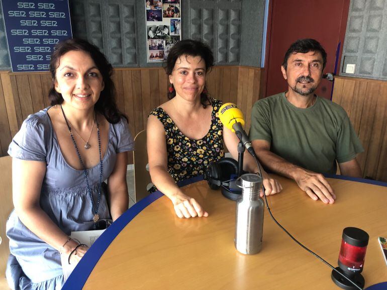 Myrto Pispini, Sandra Benbeniste y Mariano Marí