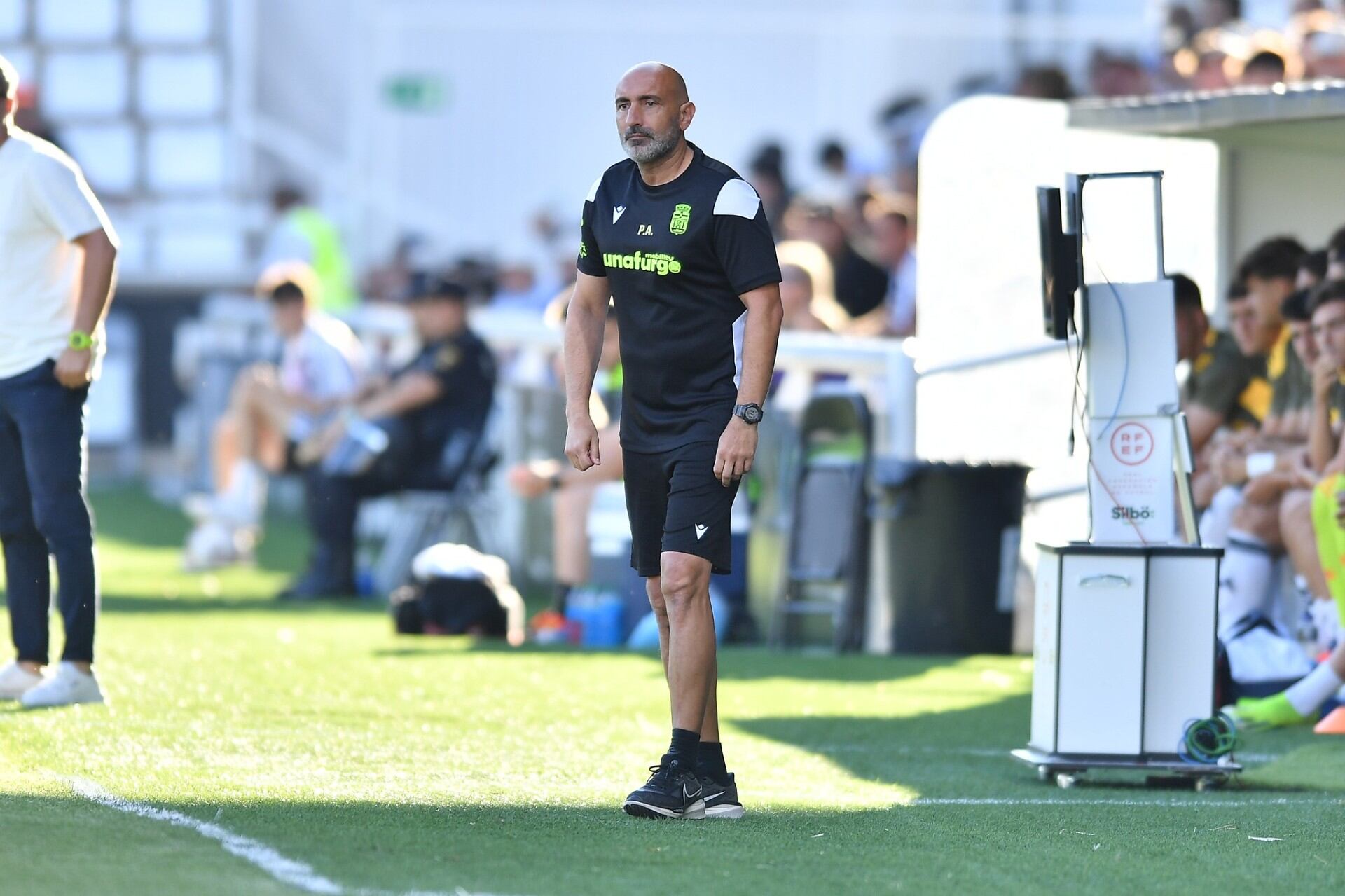 Abelardo en un partido con el FC Cartagena