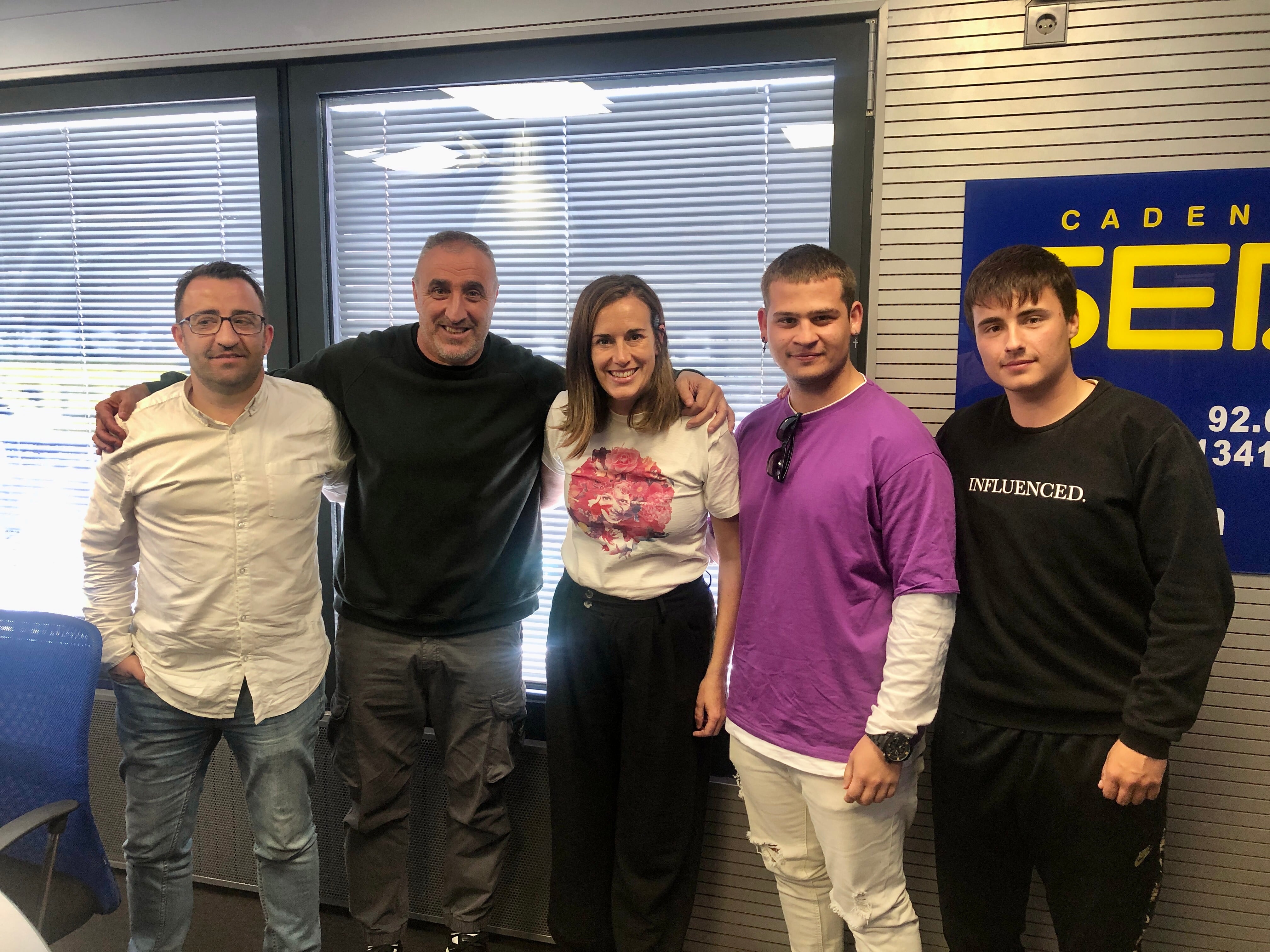 Luis Ballesteros, Rafa y Andrei visitan los estudios de Radio León