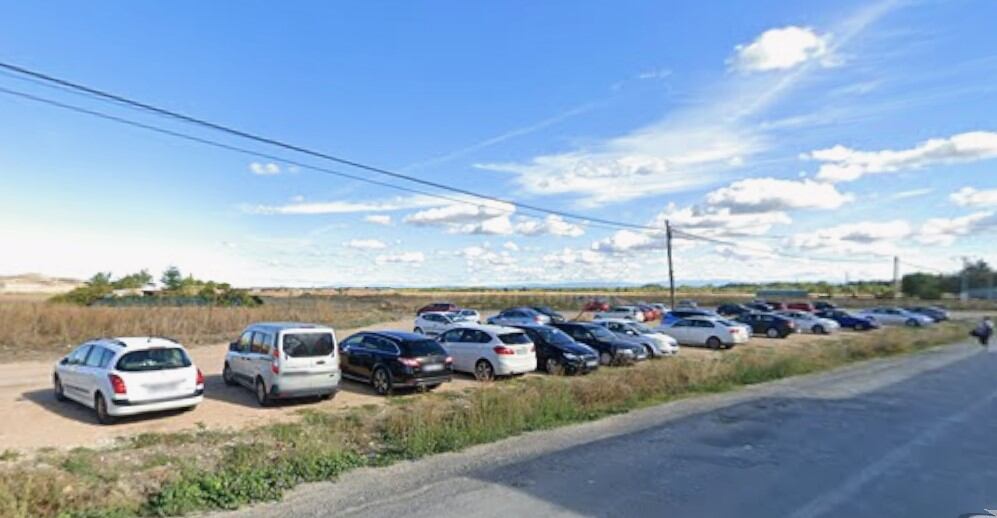 Parking de la empresa cuellarana donde han ocurrido los hechos