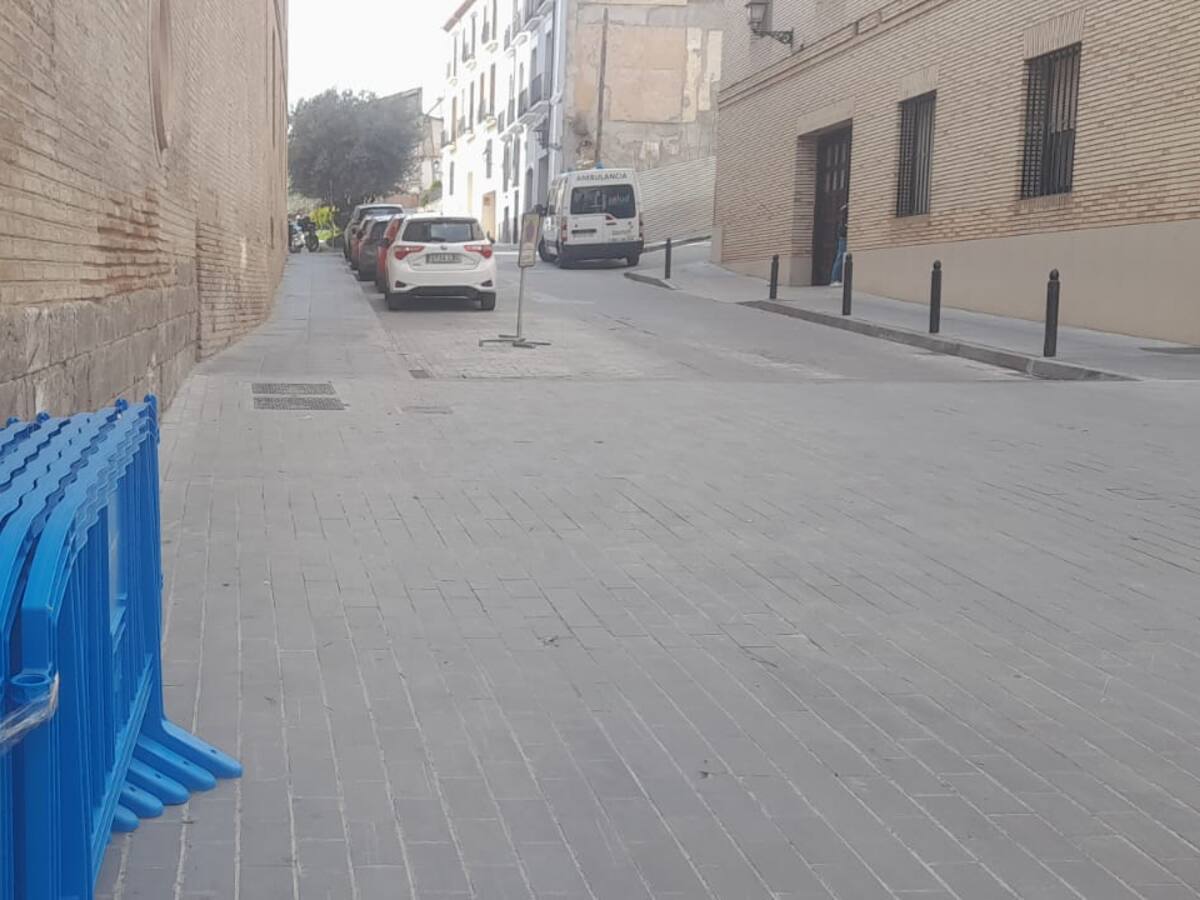 Barbastro comienza con la reurbanización de las calles Palacio y San José de Calasanz
