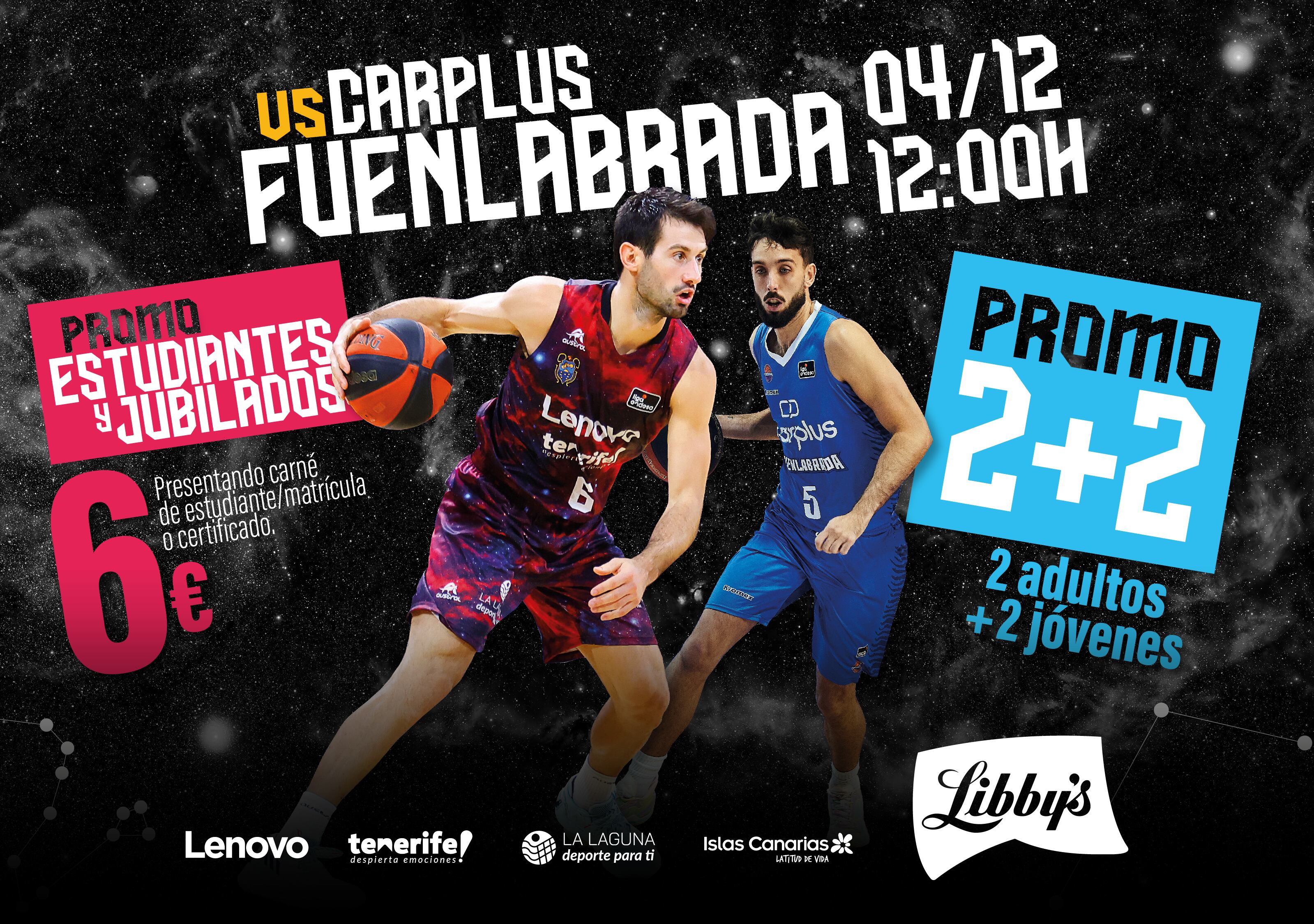 El Lenovo Tenerife-Fuenlabrada se jugará el próximo 4 de Diciembre.