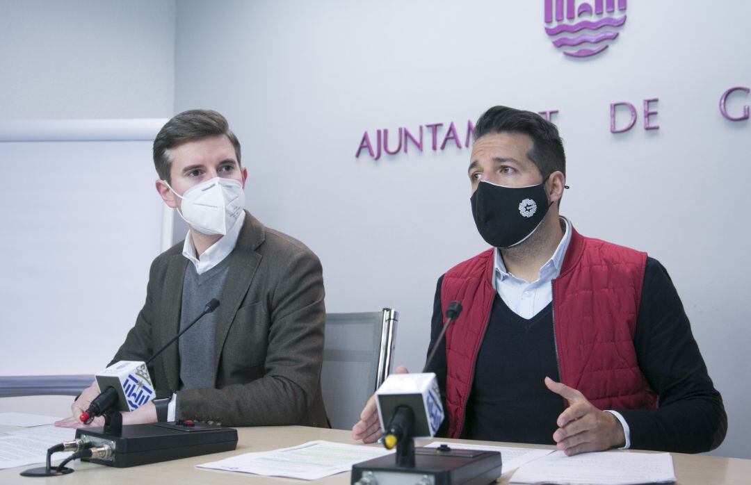 Víctor Soler y Vicent Gregori, concejales del PP de Gandia 