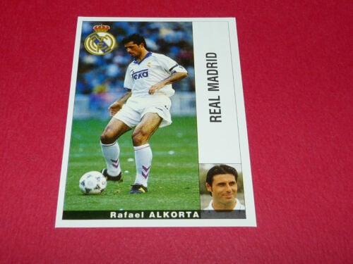 Imagen de Rafael Alkorta en el Real Madrid en una colección de cromos