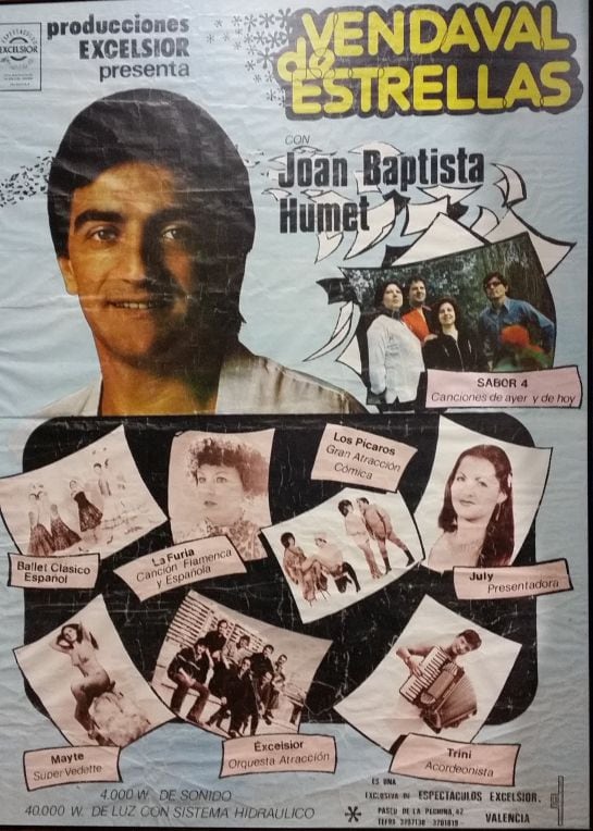 Cartel espectáculo Joan Baptista Humet