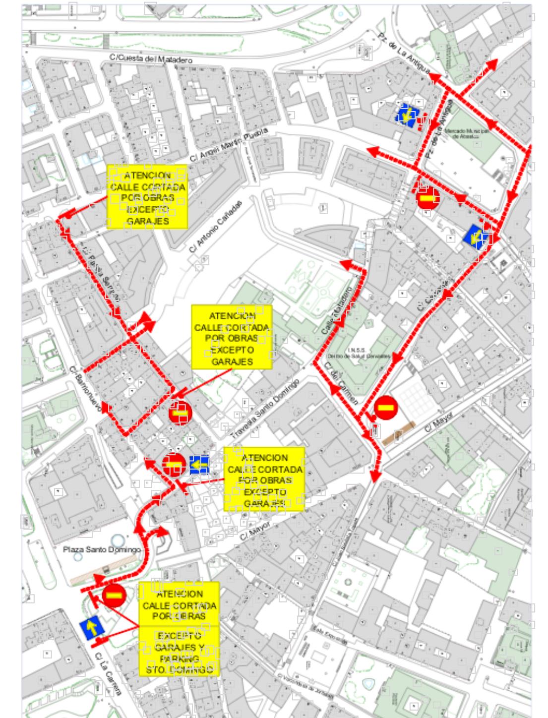 Plano tráfico Travesía Sto. Domingo