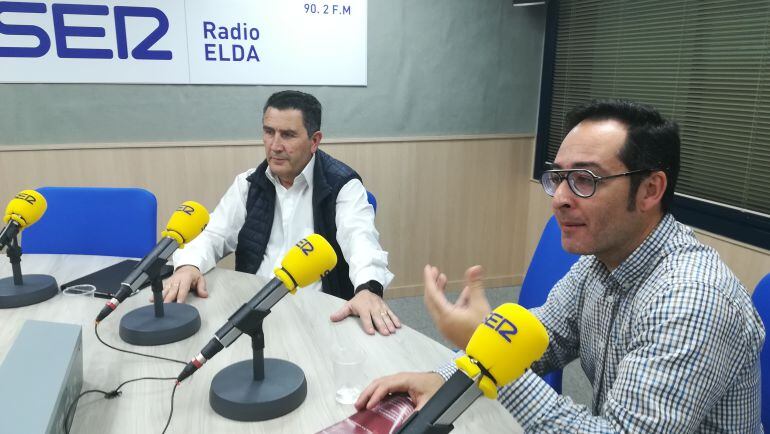 El arqueólogo municipa y el concejal de Patrimonio 