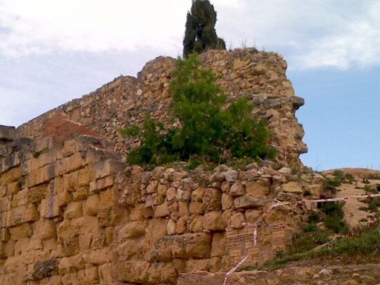 Nombrosos punts de la muralla estan malmesos pel pas del temps.