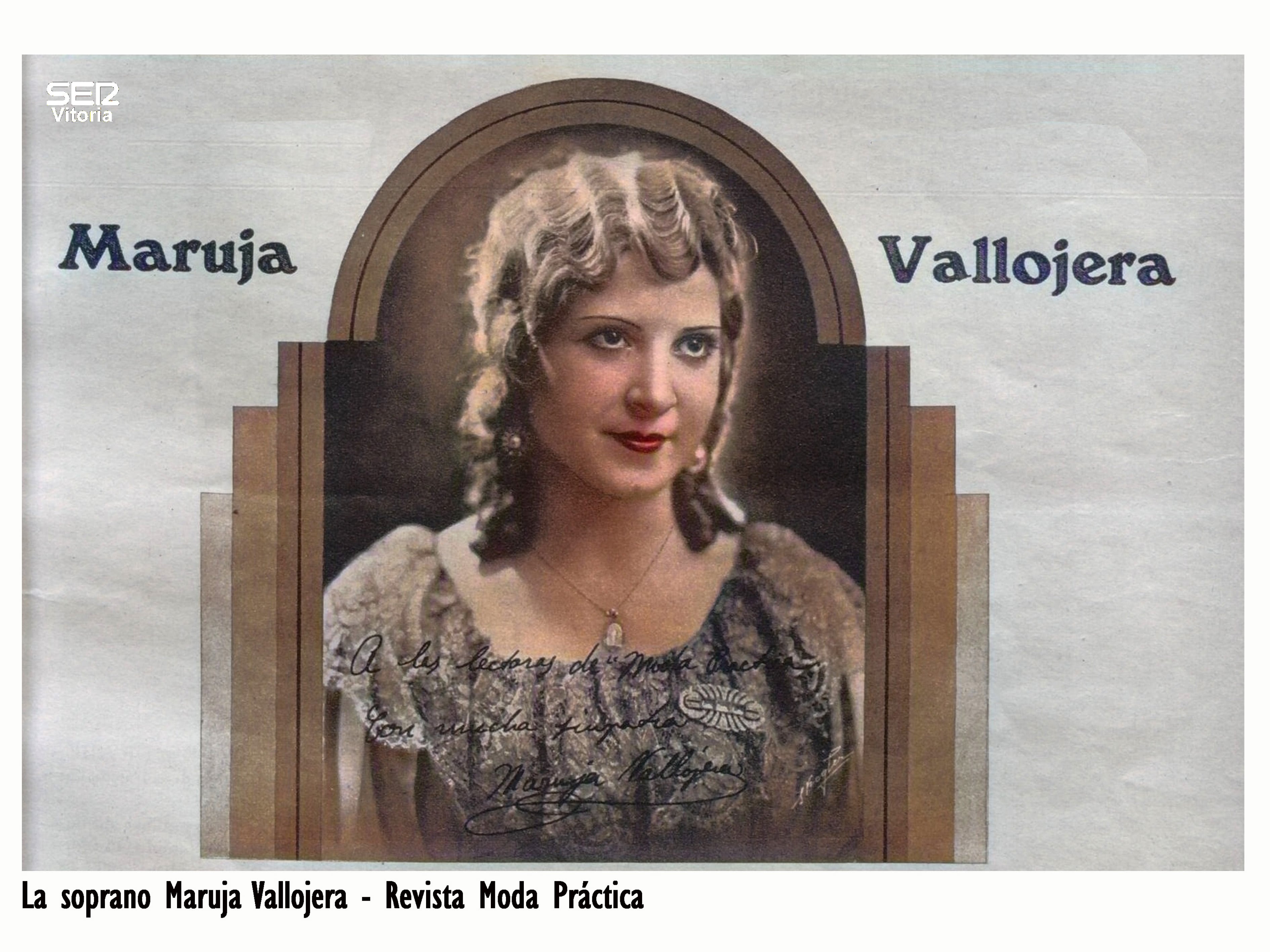 La soprano Maruja Vallojera - Revista Moda Práctica