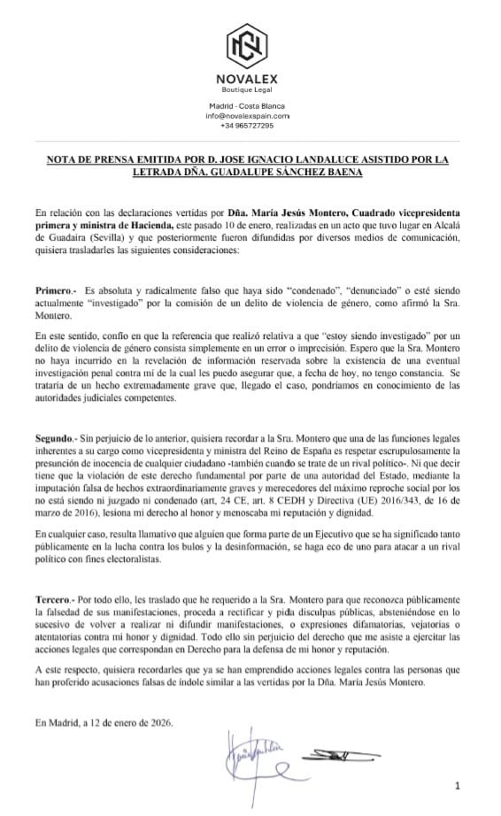 Comunicado íntegro del alcalde de Algeciras, José Ignacio Landaluce.