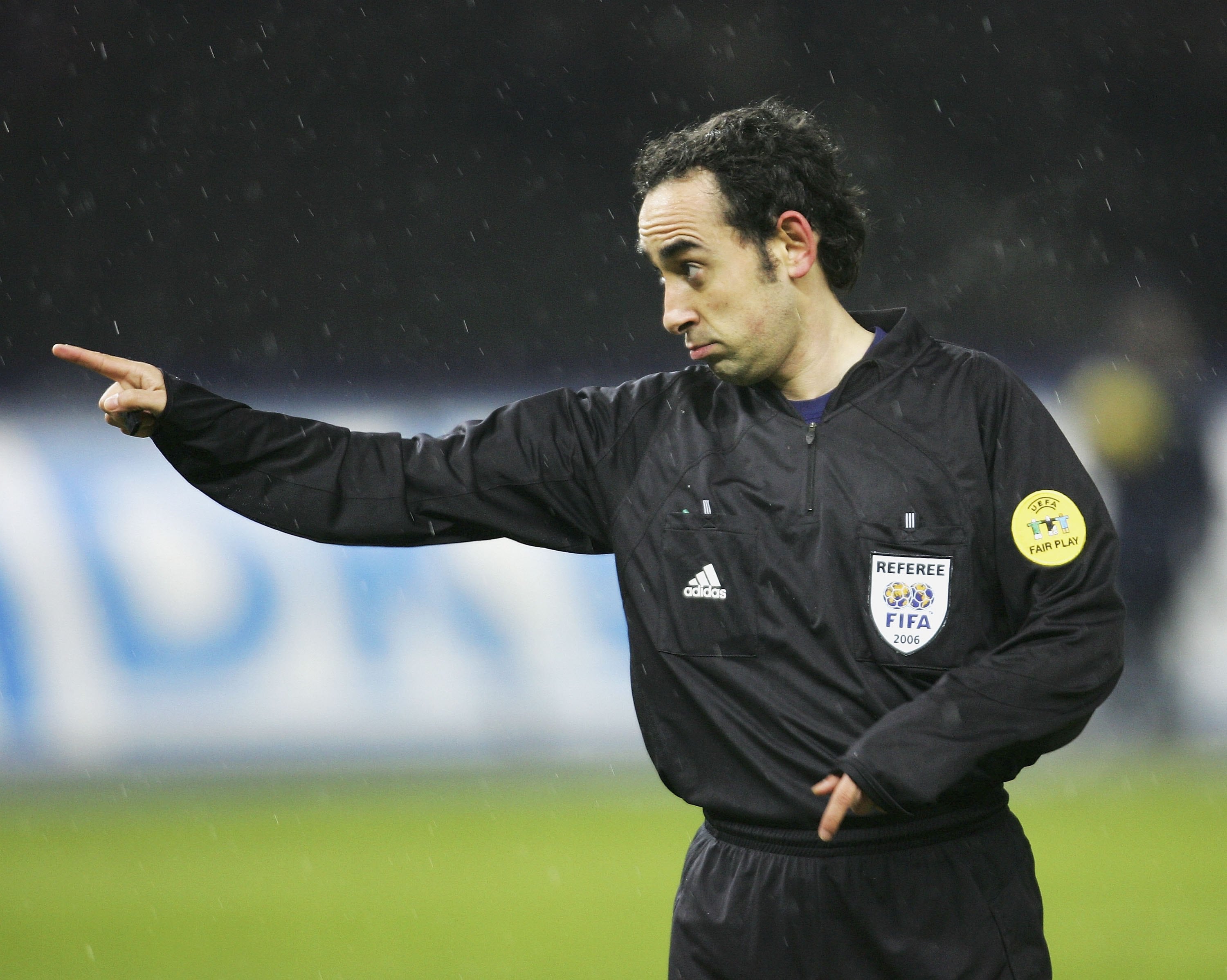 Iturralde González en un partido entre el Hertha BSC Berlin y el Rapid Bucharest.