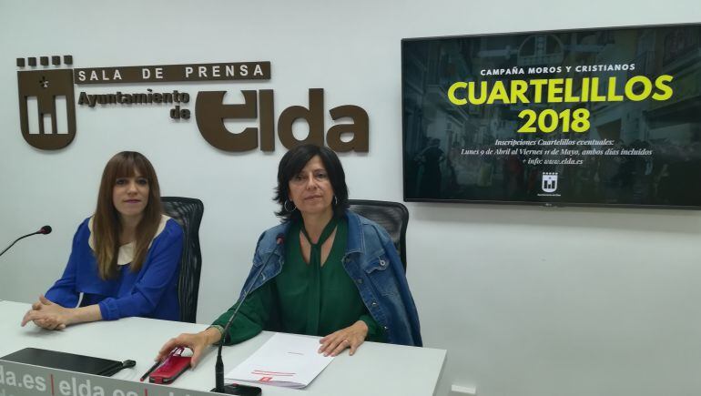 Las ediles de Fiestas y Urbanismo del Ayuntamiento de Elda