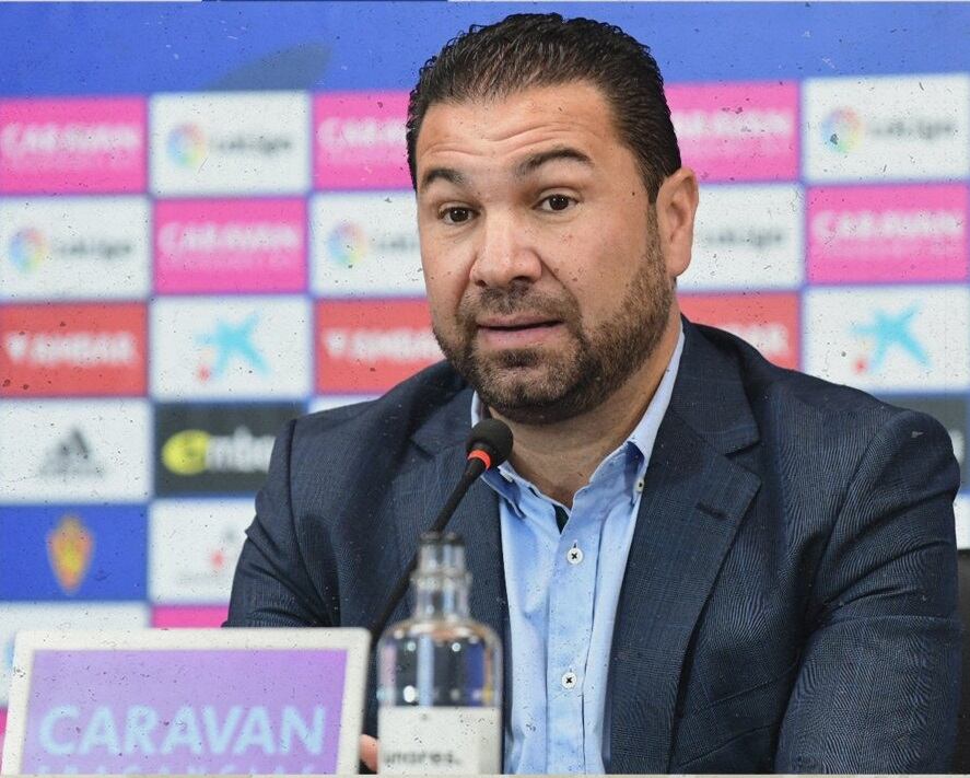 Juan Carlos Cordero, durante su presentación como director deportivo del Real Zaragoza