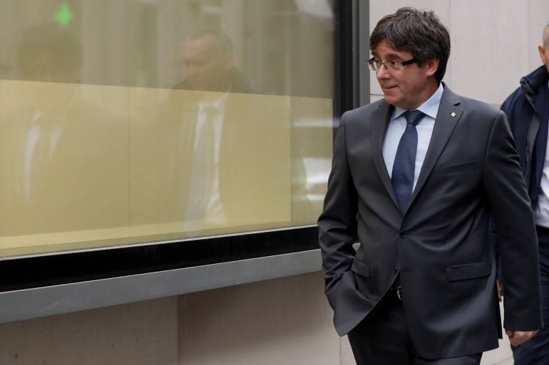 El expresidente catalán en una fotografía tras su encuentro con Torrent